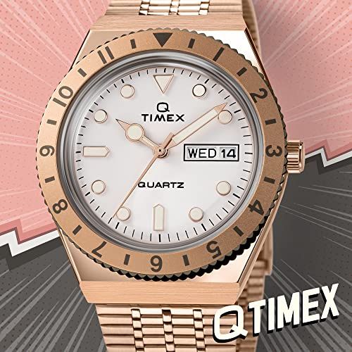 [TIMEX(タイメックス)] TIMEX(タイメックス) 腕時計 【TIMEX Q】 ピンクゴールド