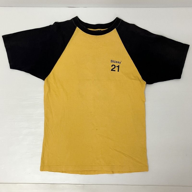 ◇ OLD STUSSY ステューシー 半袖Tシャツ 紺タグ ラグラン ロゴ