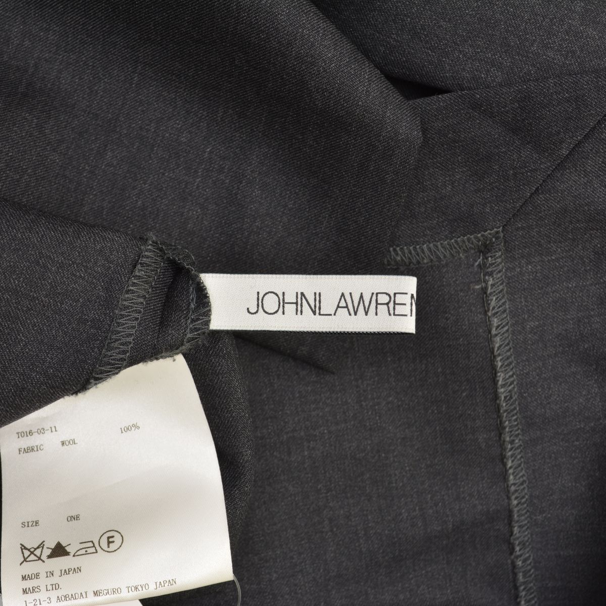 JOHN LAWRENCE SULLIVAN / ジョンローレンスサリバン T016-03-11 タートルネックウールシャツ 長袖ブラウス JOHNLAWRENCESULLIVAN】T016-03-11 タートルネックウールシャツ