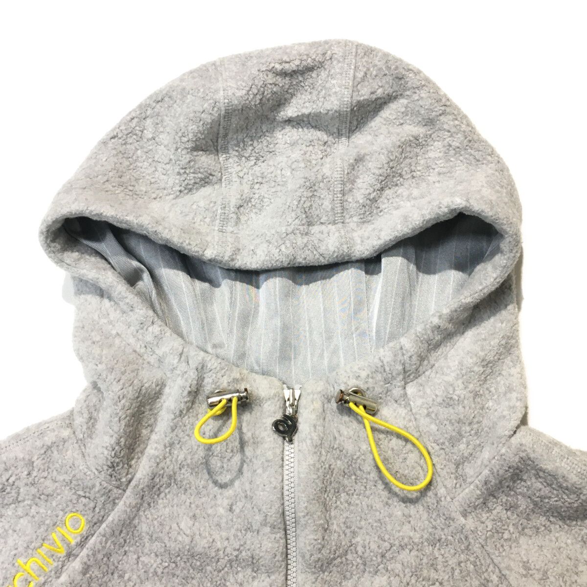 archivio - coco 中古 アルチビオ archivio レディース ブルゾン 36(S) グレー 長袖フリースパーカー 銀色裏地 中古 レディース アルチビオ archivio ブルゾン 36(S) グレー