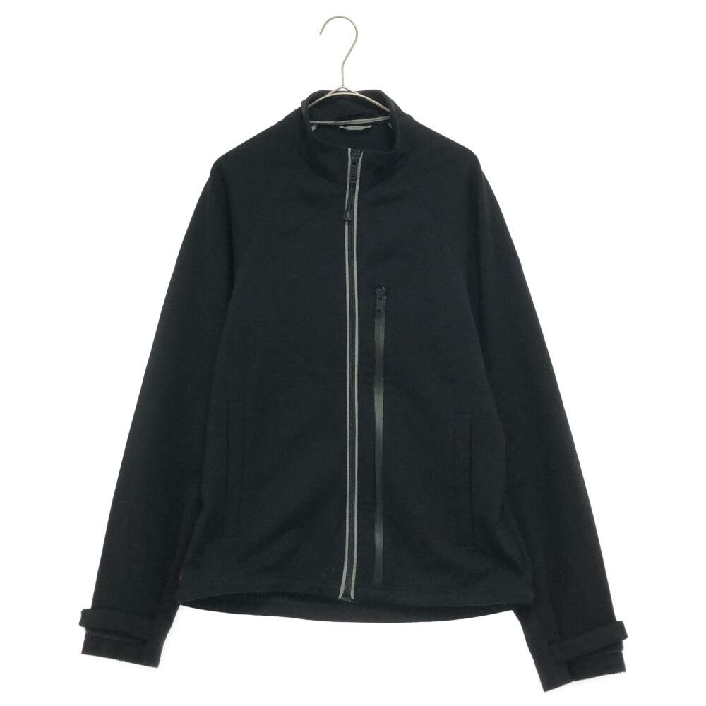 PRADA (プラダ) ラバー ロゴ ジップアップ ジャケット ブラック SJC517