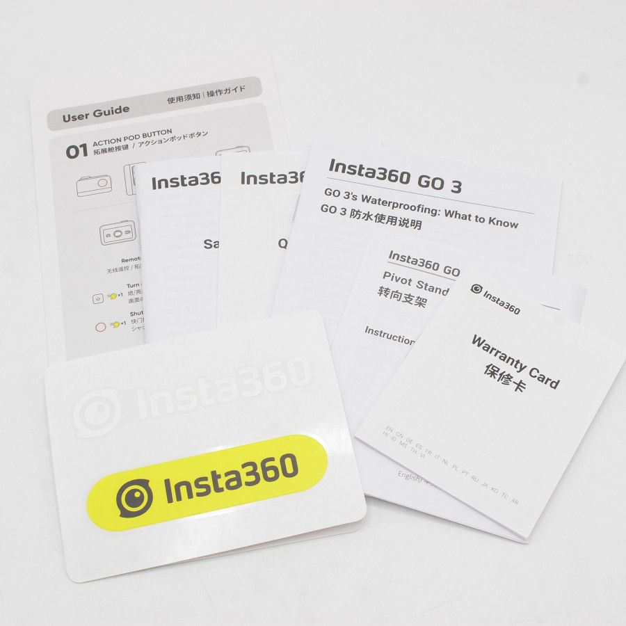 美品】Insta360 GO 3 64GB CINSABKA_GO301 ピボットスタンド付き