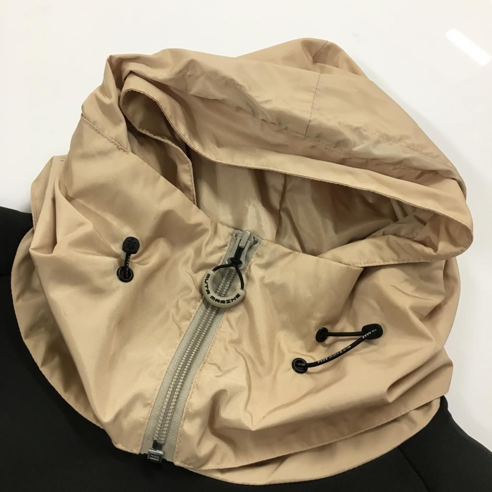 muta - 【美品】ムータ パーカー 黒×ベージュ 異素材切替 ボンディング生地  メンズ 6(L) ゴルフウェア muta 美品】ムータ パーカー 黒×ベージュ 異素材切替 ボンディング
