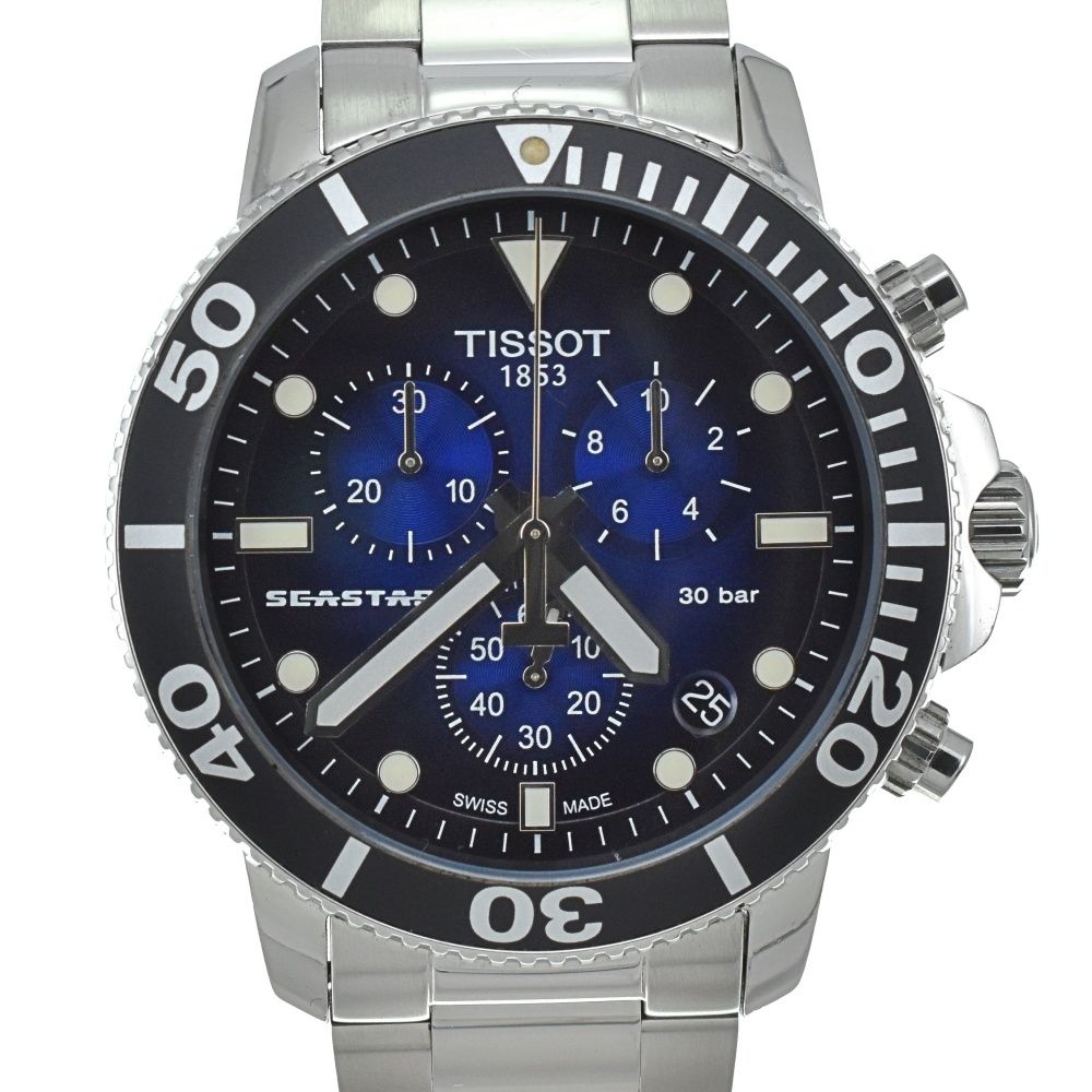 値下 ティソ TISSOT T120417 シースター クロノグラフ デイト