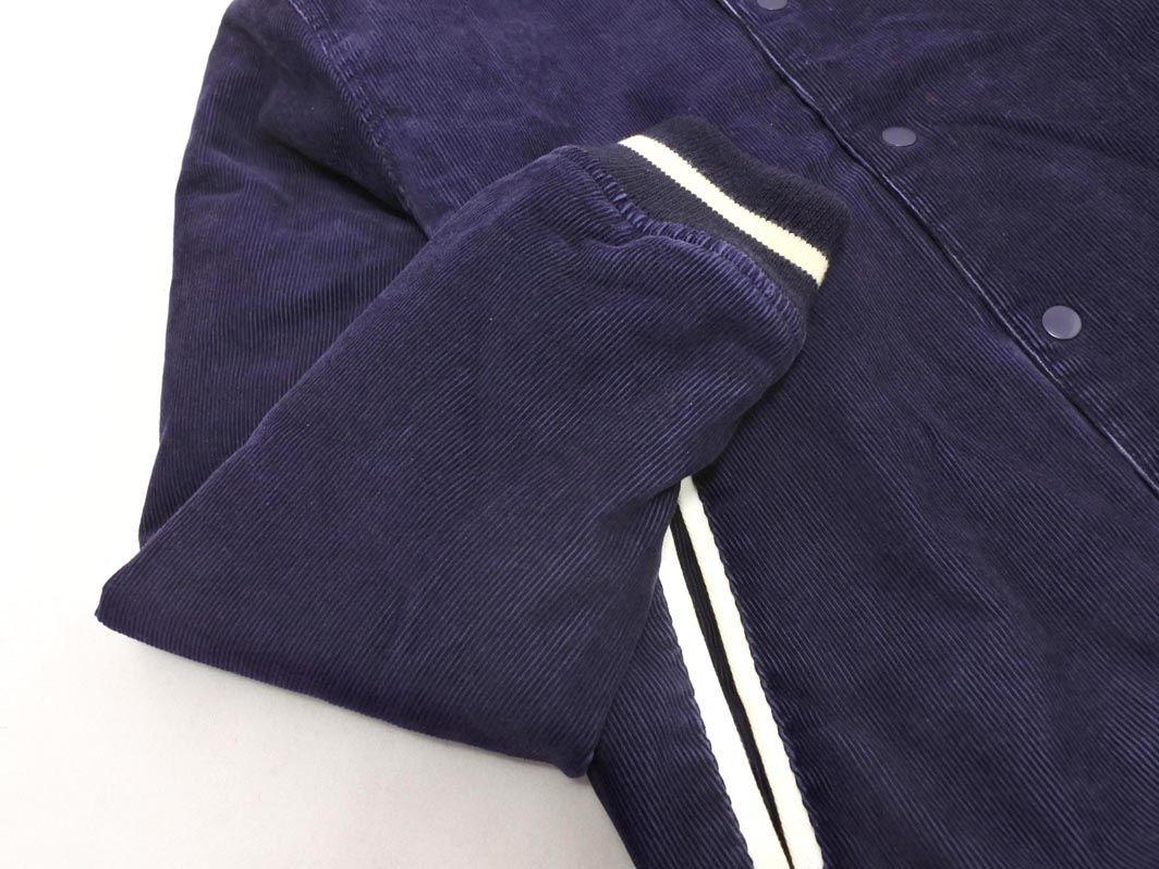 STUSSY ステューシー コーデュロイ 中綿 スタジャン ジャケット sizeM 紺 メンズ