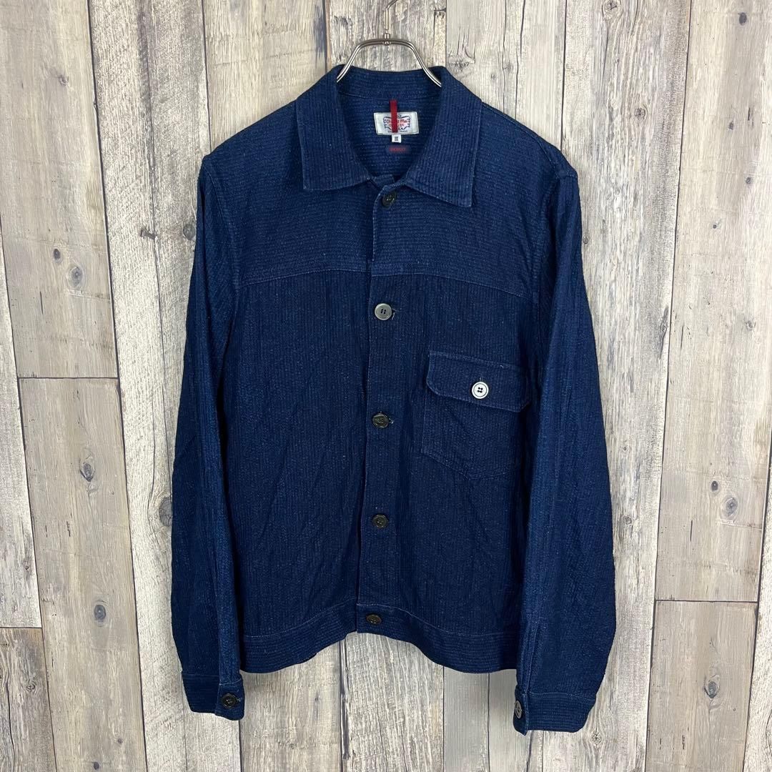 GAIJIN MADE ガイジンメイド INDIGO 染め 綿麻 ジャケット L - メルカリ