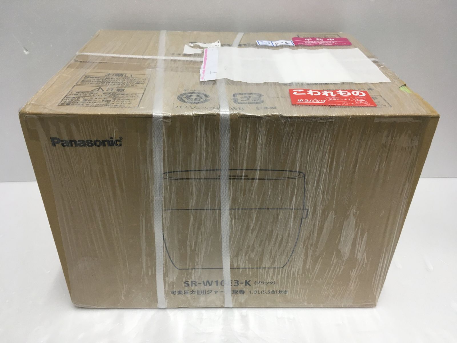 送料無料 Panasonic 可変圧力IHジャー炊飯器 おどり炊き SR-W10E3-K ブラック 5.5合炊き 未開封 囗G