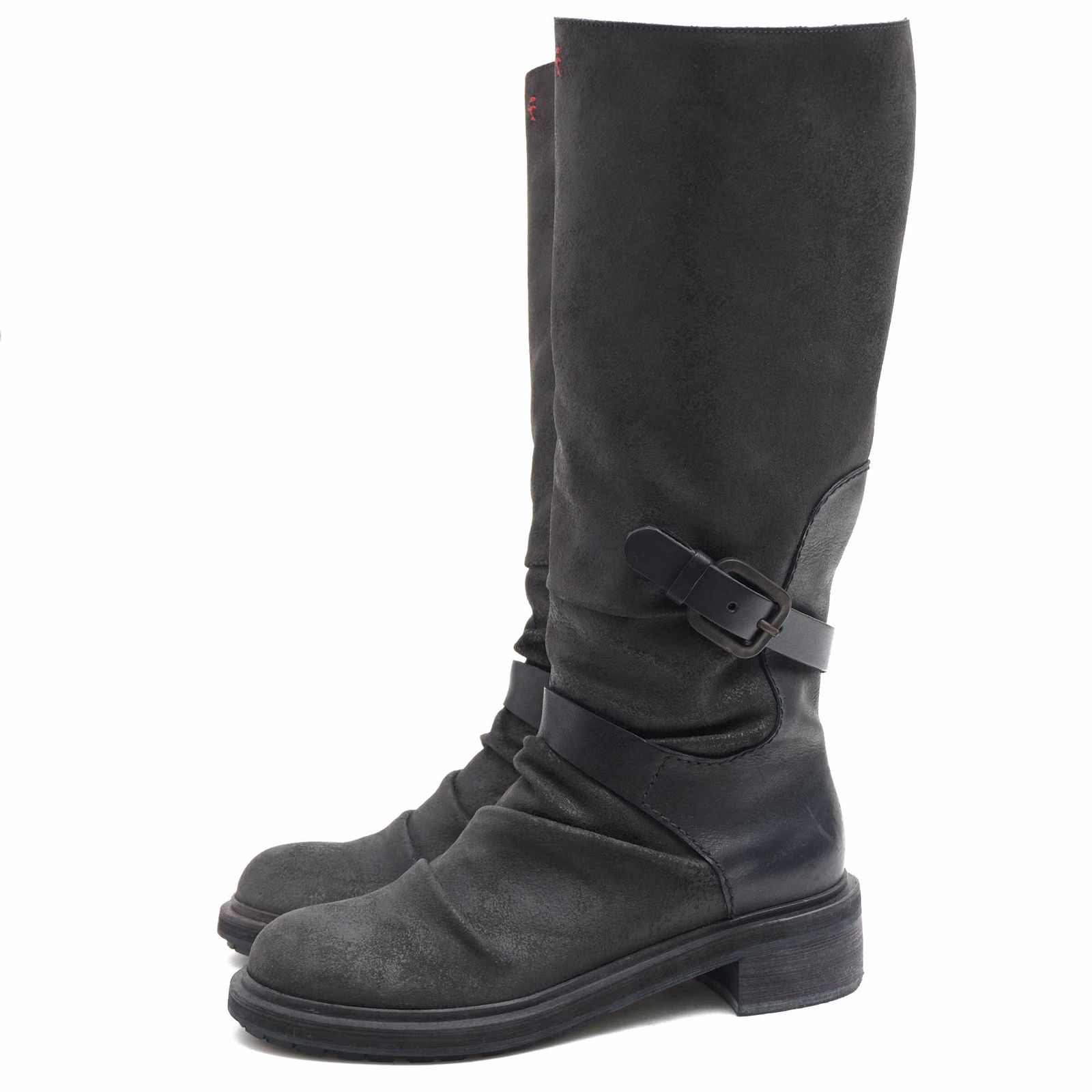 エンリーベグリン ロングブーツ レザー ブラック エンリーベグリン