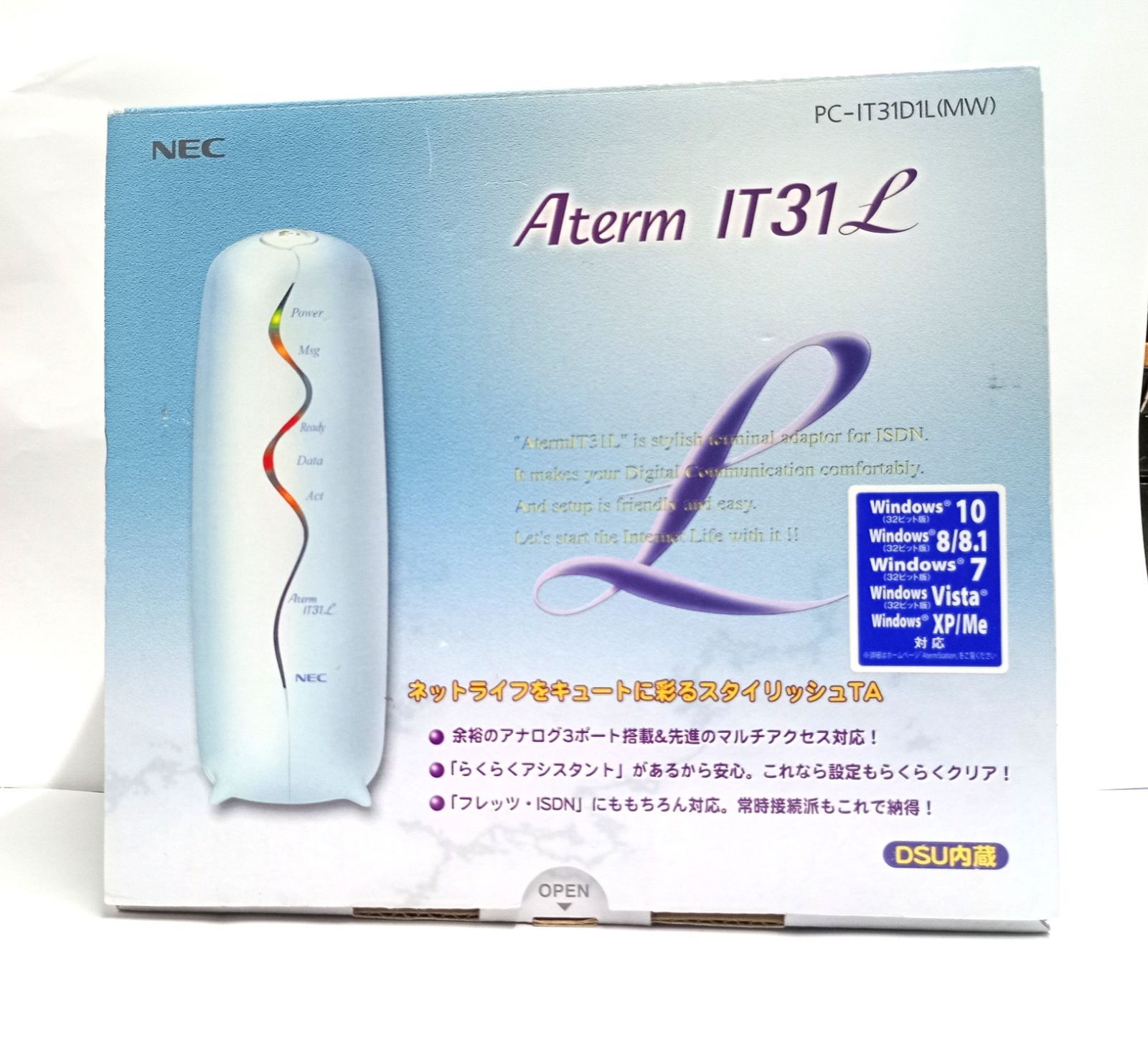 NEC Aterm IT31L ISDNターミナルアダプタ Amazon | NEC Aterm IT31L(MW) ISDNターミナルアダプタ(ミスト