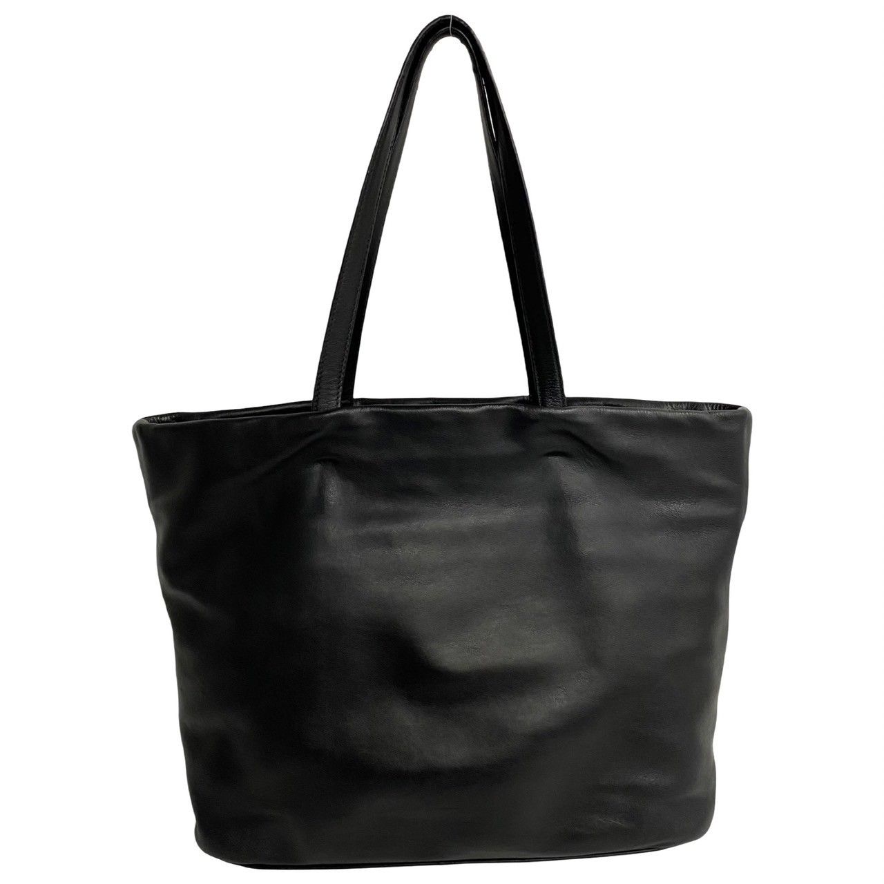 プラダ PRADA 本革 オールレザービジネスバッグハンドバック 黒