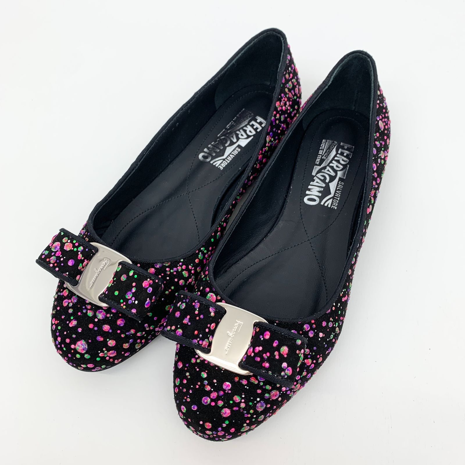 サルヴァトーレフェラガモ SALVATORE FERRAGAMO 5 1|2 D ヴァラ リボン ヌバック レザー
