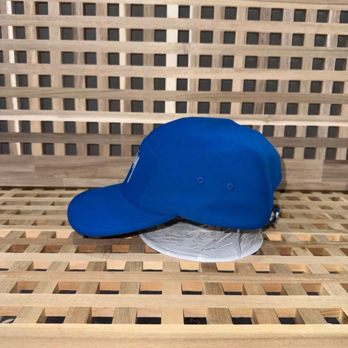 STUSSY ストック ロゴ キャンプキャップ ブルー