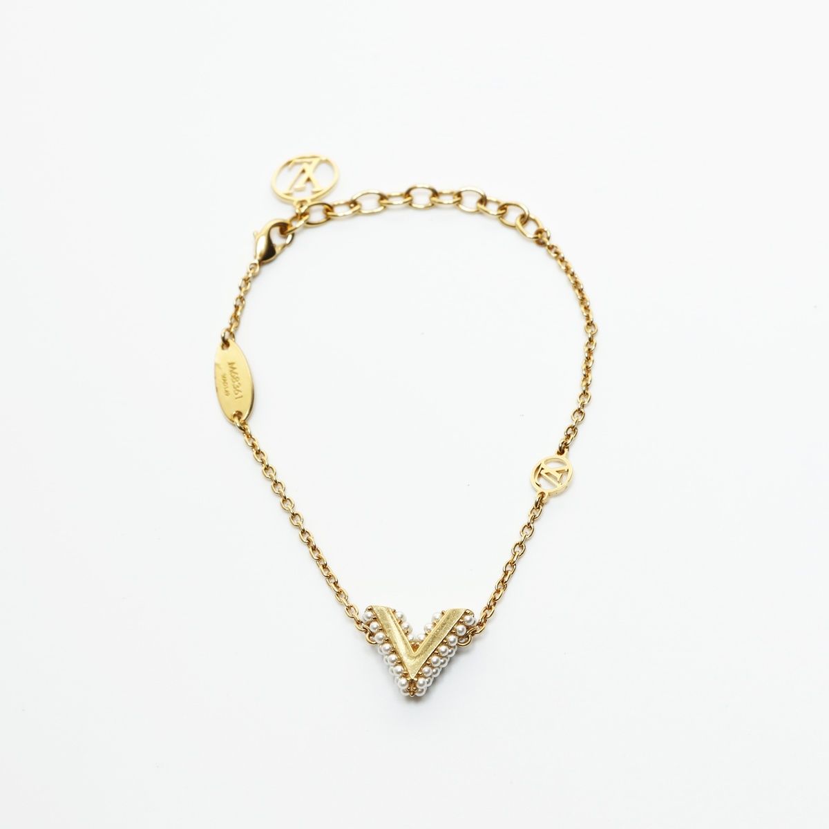 LOUIS VUITTON ルイ ヴィトン ブレスレット 2019年製 エッセンシャルV パール