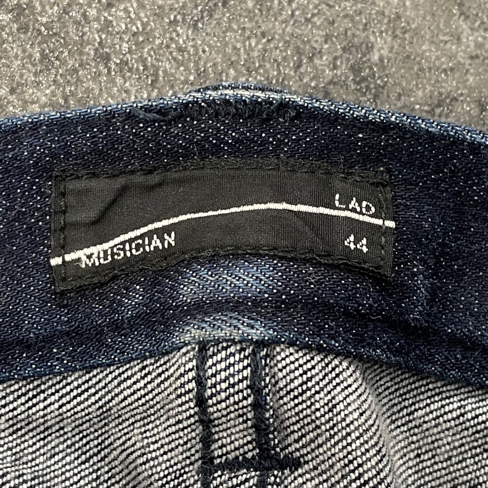 日本製 LAD MUSICIAN Slim Black Denim Jeans ラッドミュージシャン 