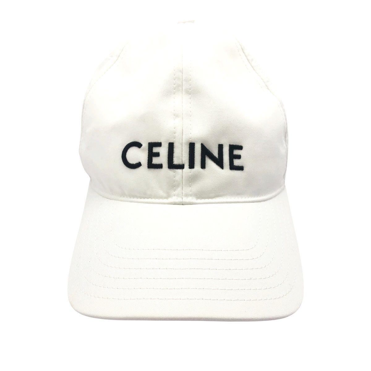 CELINE セリーヌ キャップ CELINE ベースボールキャップ 2AUS9969P 帽子 レディース ホワイト 白 25010187 UY