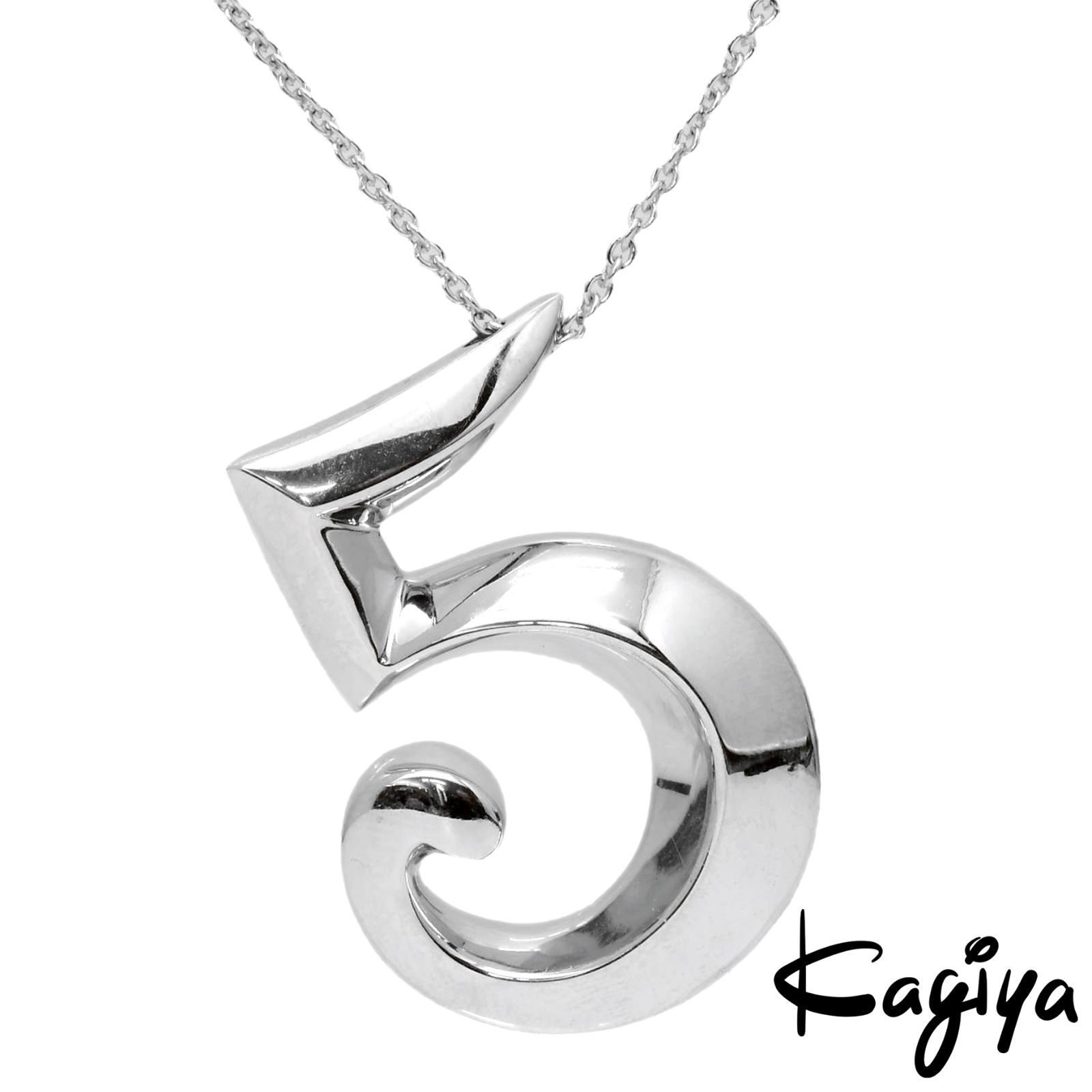 FRANCKMULLER フランクミュラー 750 タリスマン ナンバー 5 ネックレス 19.2g 仕上げ済 ペンダント メンズ No.5 ホワイト ゴールド WG K18 アクセサリー