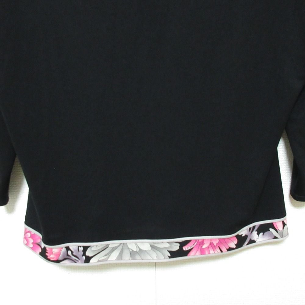美品 LEONARD レオナール フラワープリント カンカン素材