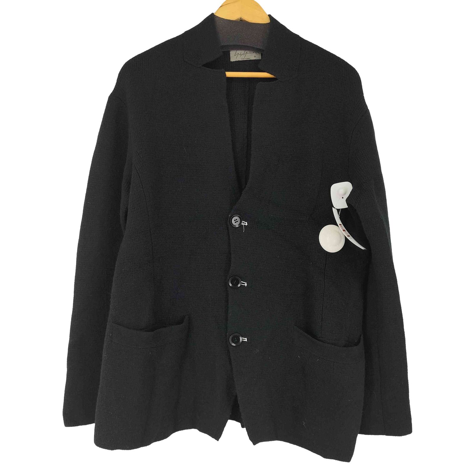 Yohji Yamamoto POUR HOMME ウールニットジャケット ヨウジヤマモトプールオム Yohji Yamamoto POUR HOMME ウールニット