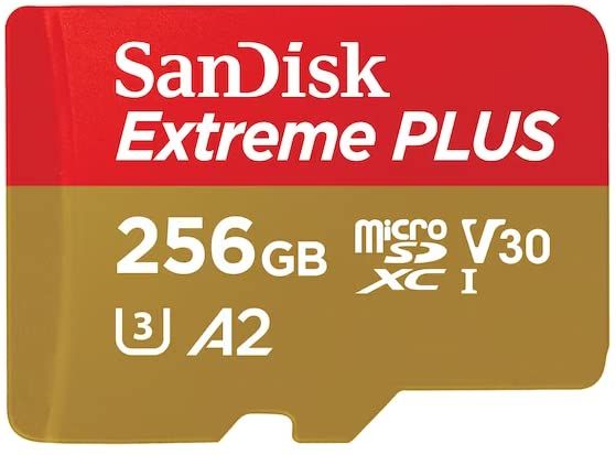 SanDisk (サンディスク) Extreme Plus microSDXC UHS-I カード アダプター付き 256GB SDSQXBD-256G-AN6MA