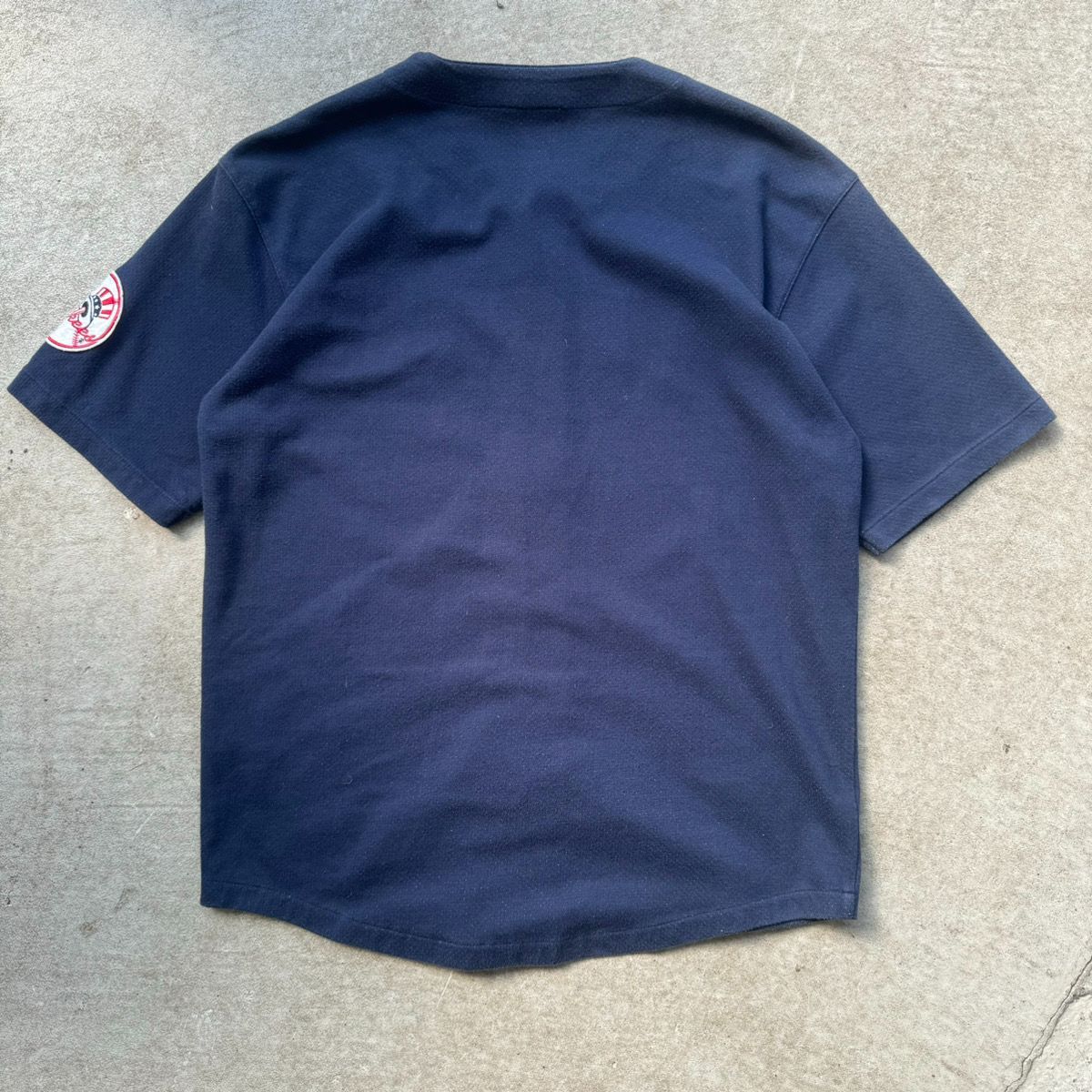 正規店仕入れの ヤンキース 90s 80s ベースボールシャツ L ユニフォーム 応援グッズ