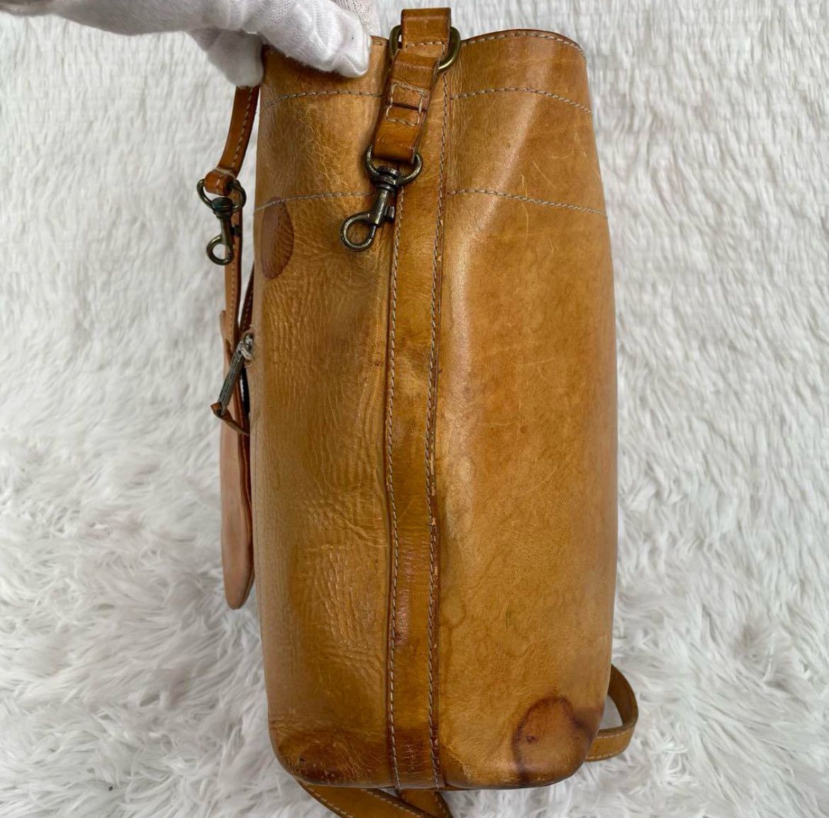 BREE ブリー リュックサック ポーチ付 2way ハンドバッグ ヌメ革