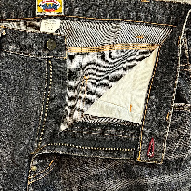 Y2K 90-00s Vintage STAYUPLATE DENIM archive ブラックデニム デニム 