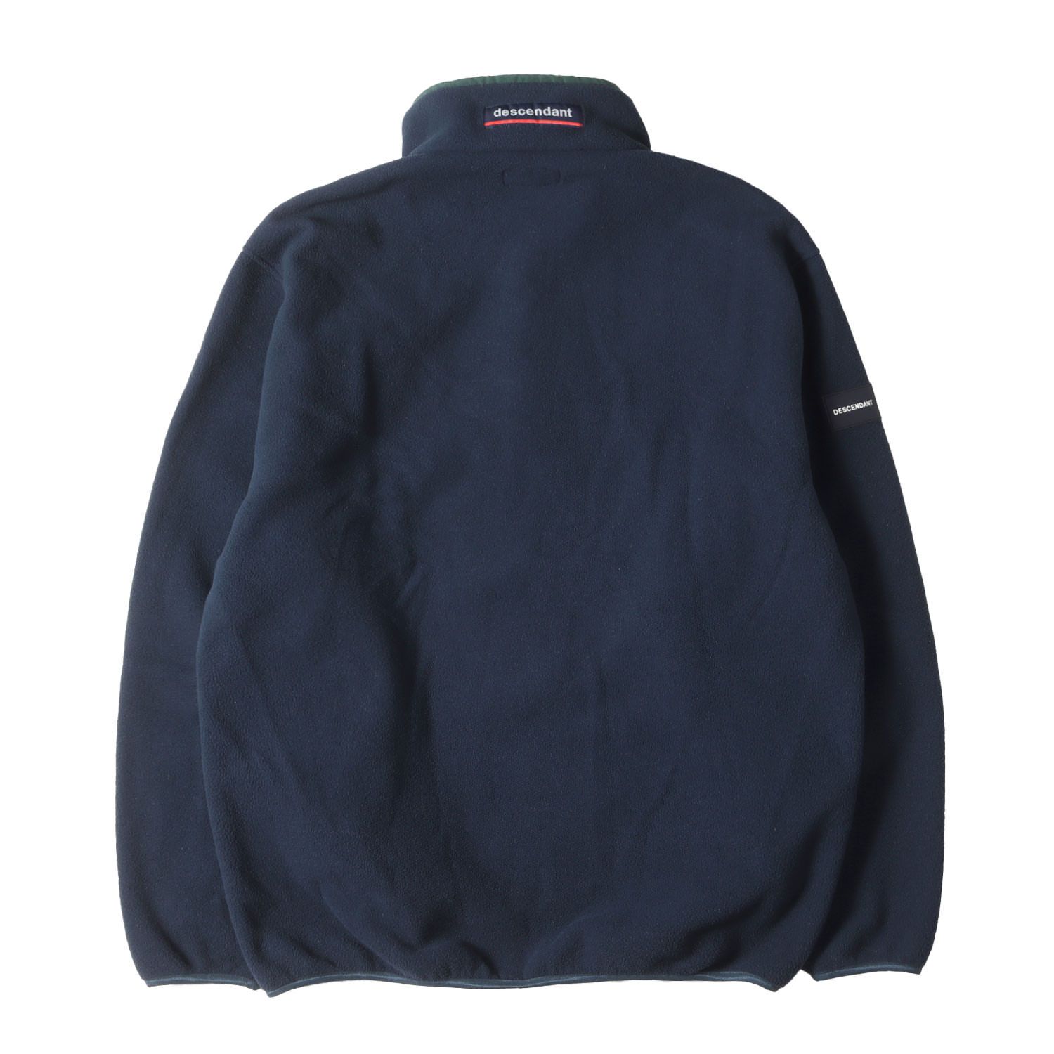 DESCENDANT ディセンダント フリース サイズ:2 21AW ハーフボタン プルオーバー フリース HUMMING FLEECE PULL  OVER ネイビー 紺 トップス 長袖【メンズ】 - メルカリ