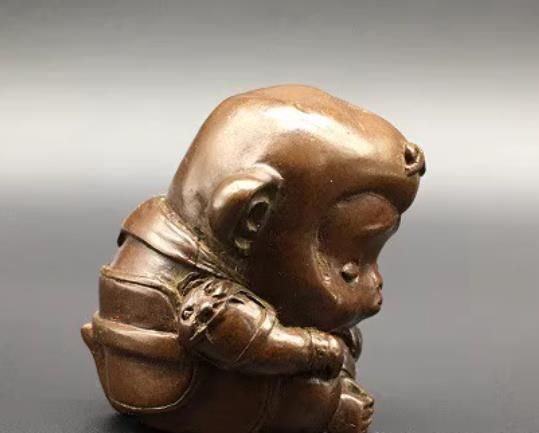 孫悟空香挿 置物 可愛猿 孫大聖 茶寵 装飾品 工芸品 美術品 置物