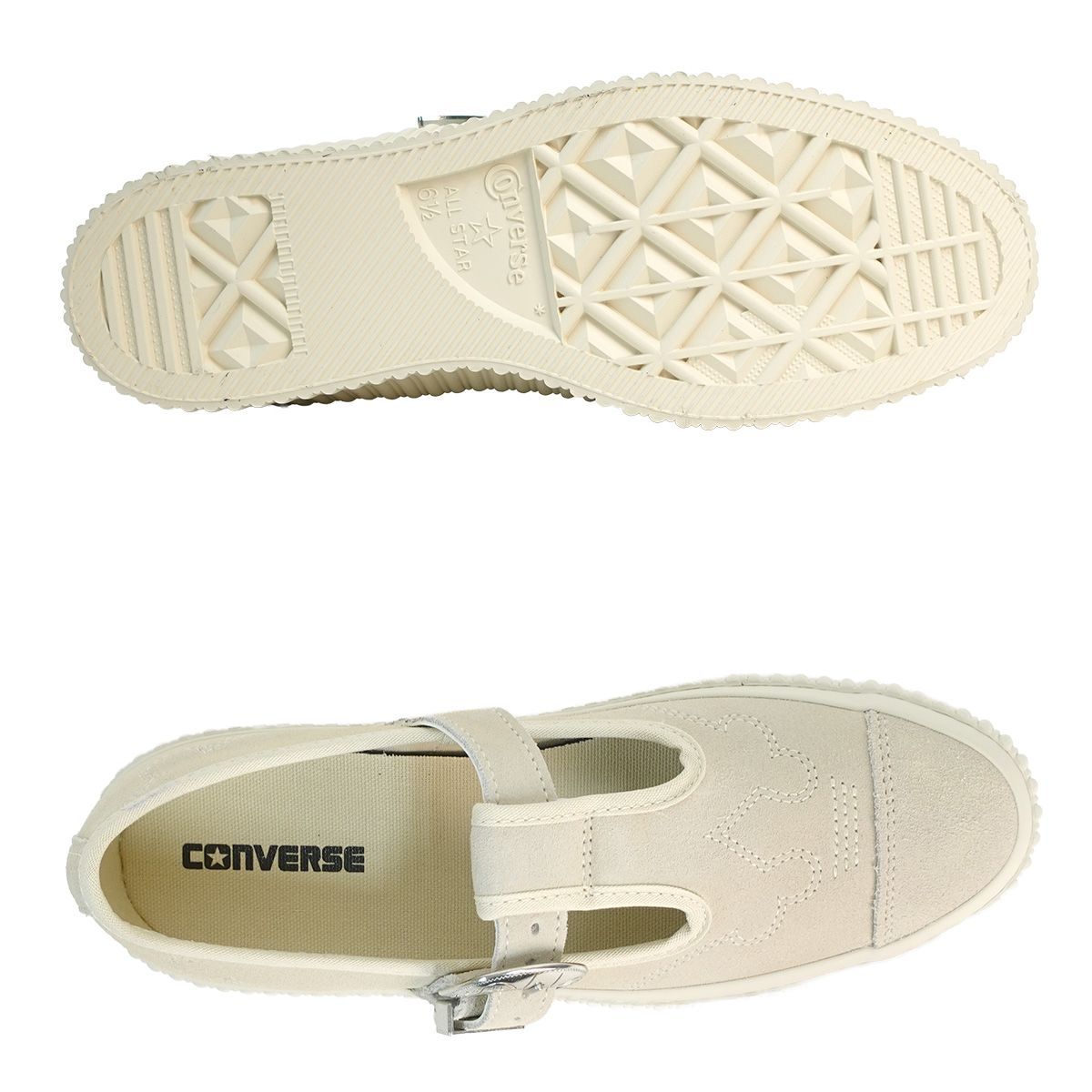  コンバース CONVERSE メンズ レディース 厚底 オールスター リフテッド リブテープ Tストラップ WT OX ストーンホワイト ALL STAR LIFTED RIBTAPE T-STRAP スリッポン 靴