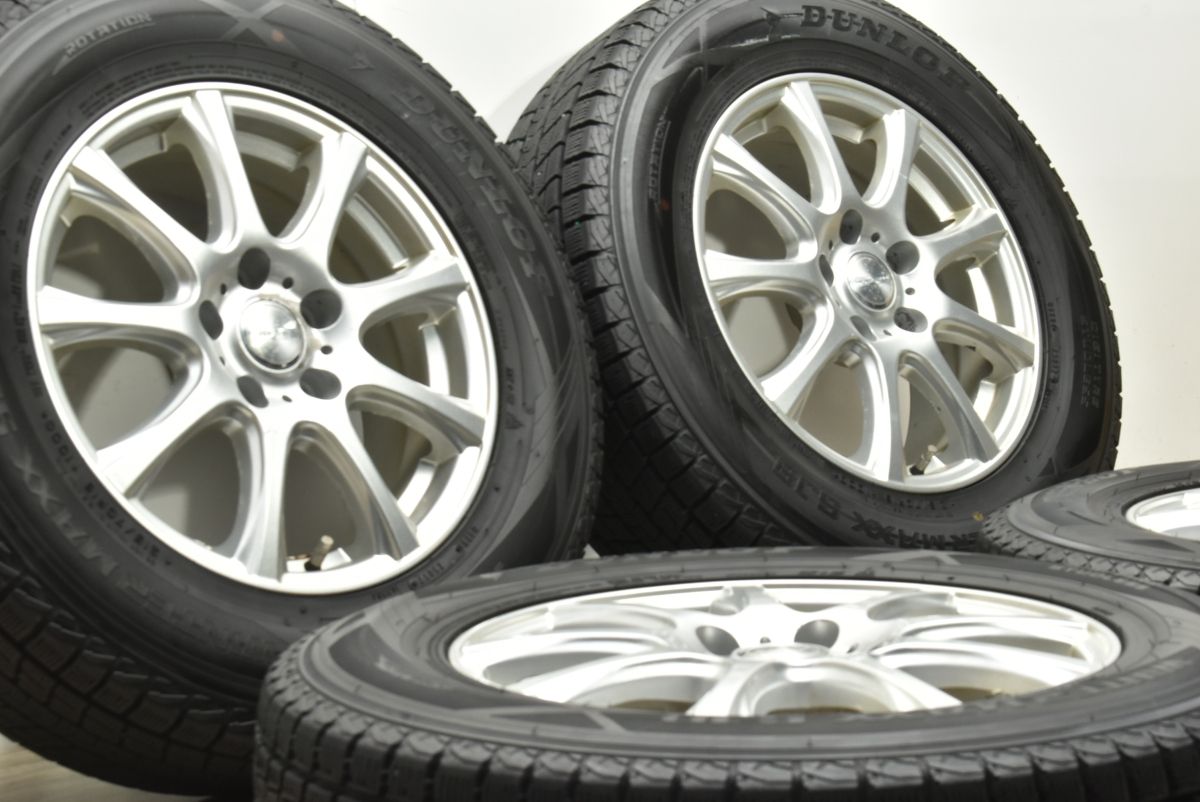 交換用に DUFACT 16in 6.5J 40 PCD114.3 ダンロップ ウィンターマックス SJ8 215 70R16 デリカD 5 アウトランダー ハリアー RAV4