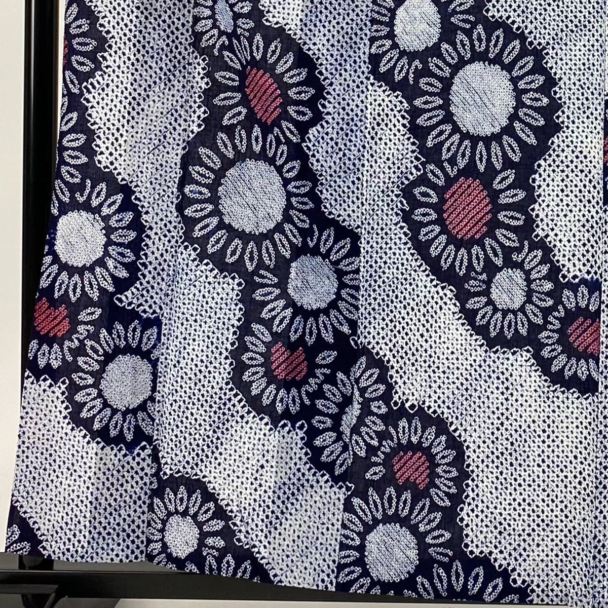 絞り浴衣 花