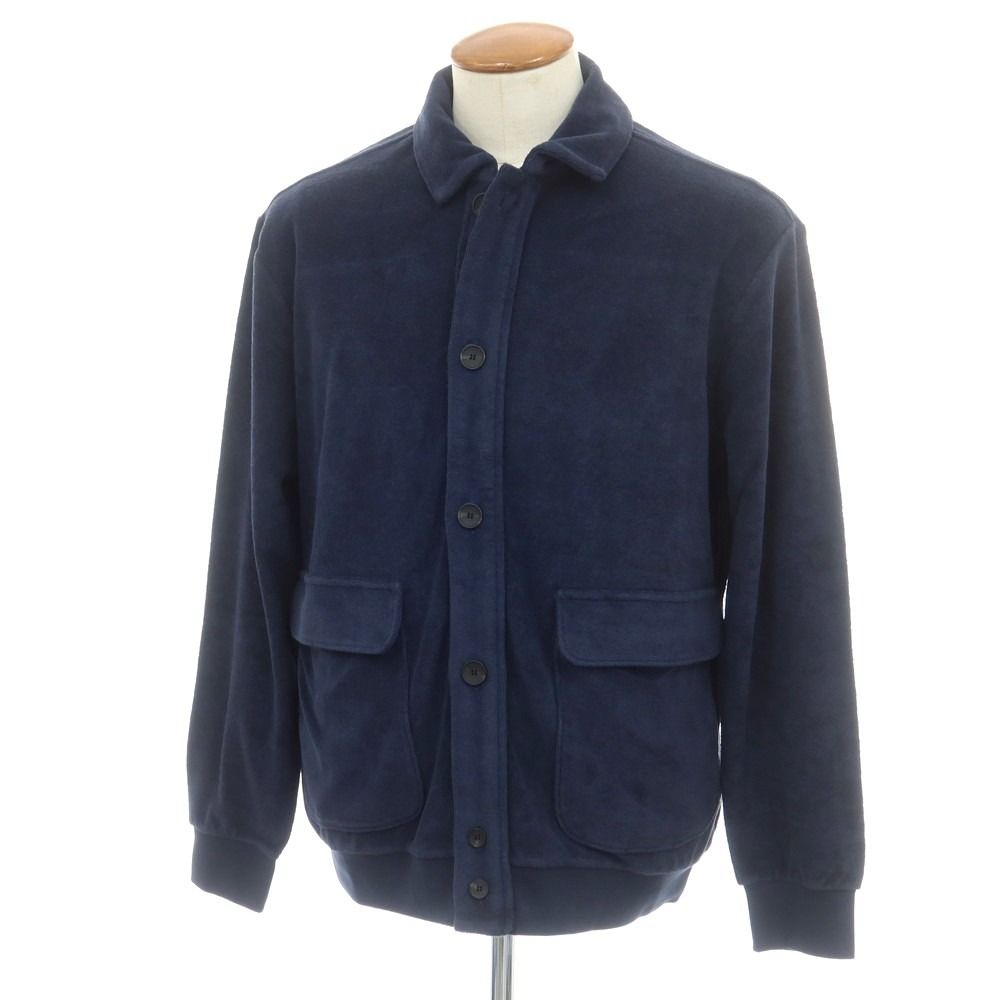 新品　ZANONE ザノーネ パイル ブルゾン ネイビー　ブルー 新品】ザノーネ ZANONE コットン パイル ブルゾン ネイビー【サイズM