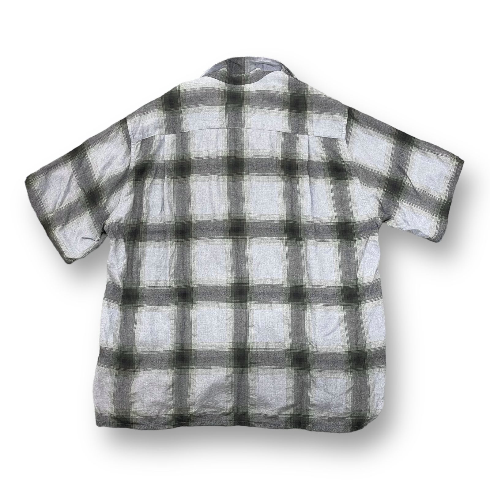 WACKO MARIA 23SS OMBRE CHECK OPEN COLLAR SHIRT オンブレチェック