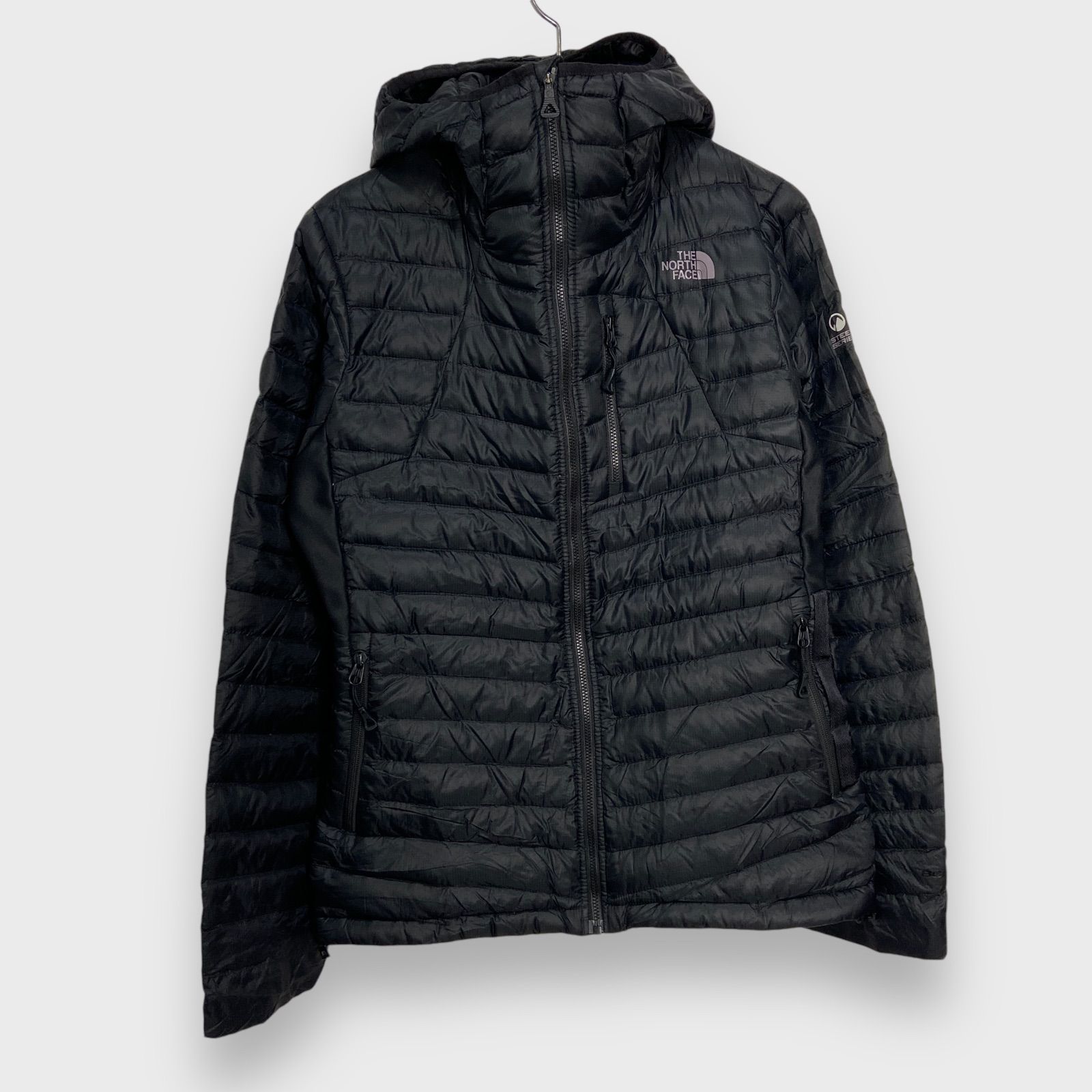 ☆THE NORTH FACE☆ザノースフェイス☆STEEP SERIES☆ダウンパーカー☆インナーダウン☆キルティング☆ワンポイントロゴ☆ブラック☆レディースS☆I24M  - メルカリ