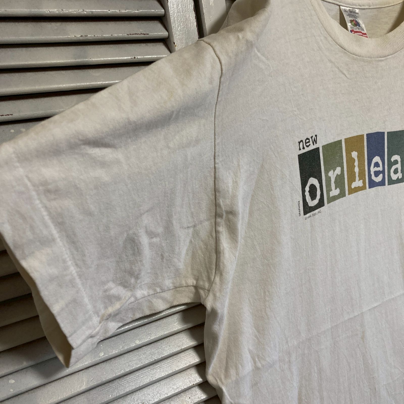 mm] BGDZ スーベニア Tシャツ 古着 90s 白 ニューオリンズ