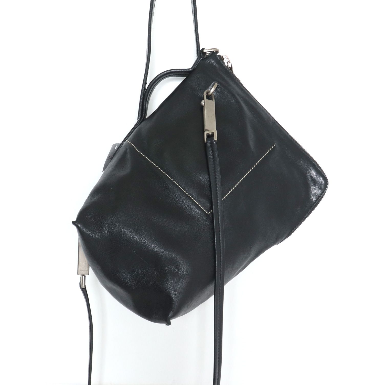 RICK OWENS レザーバケットバッグ - メルカリ