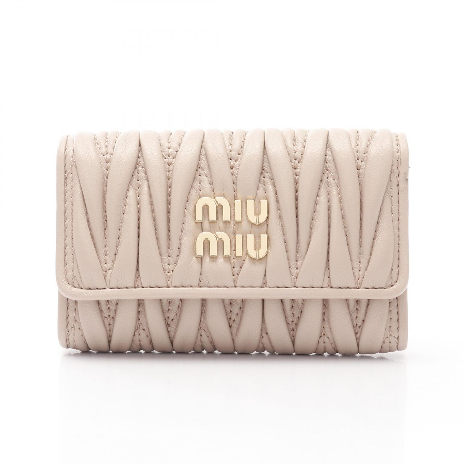 MIUMIU♡マテラッセキーケース(ピンク)♡ ミュウ ミュウ Miu Miu キーケース マテラッセ ピンク レザー 6連キー