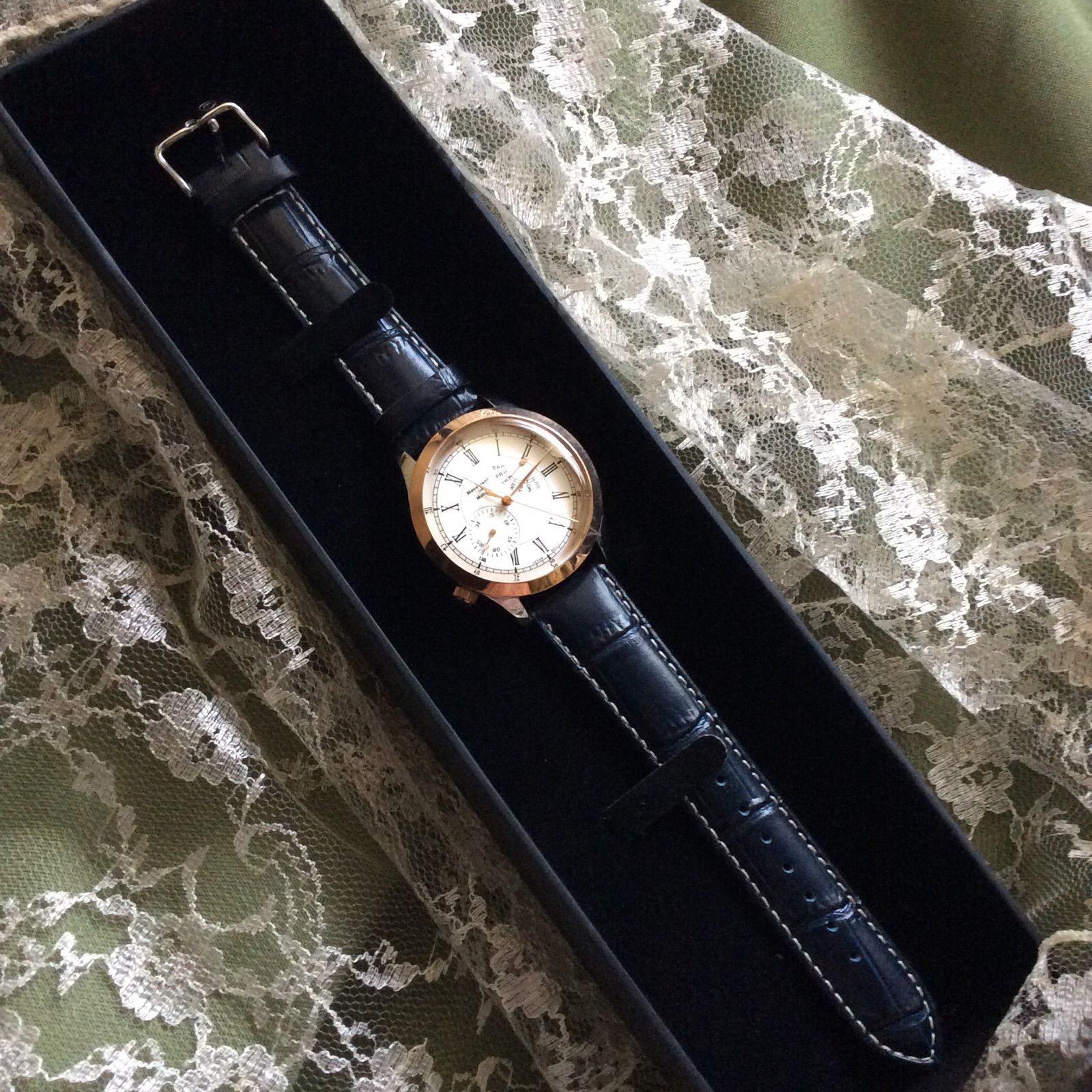 新品movement in motion メンズ腕時計TICTACレトログラード