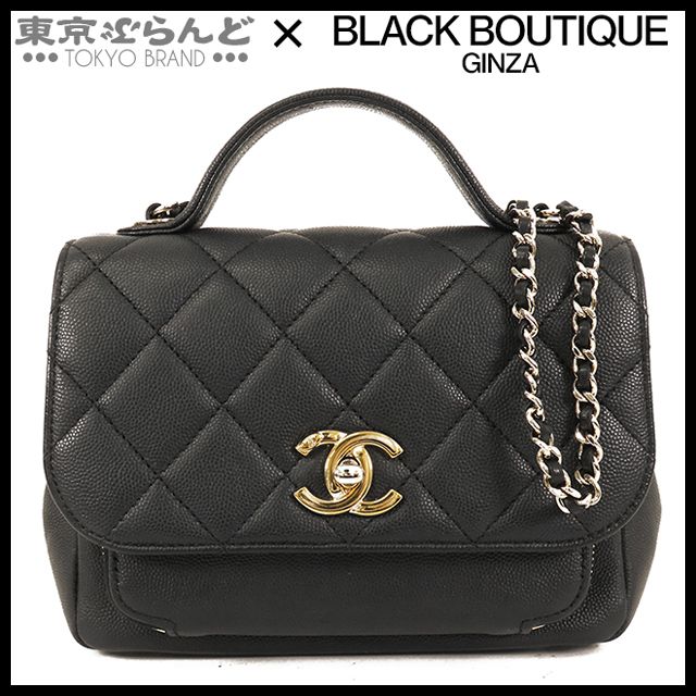 シャネル CHANEL ビジネス アフィニティ 28番台 ブラック 黒 ゴールド 