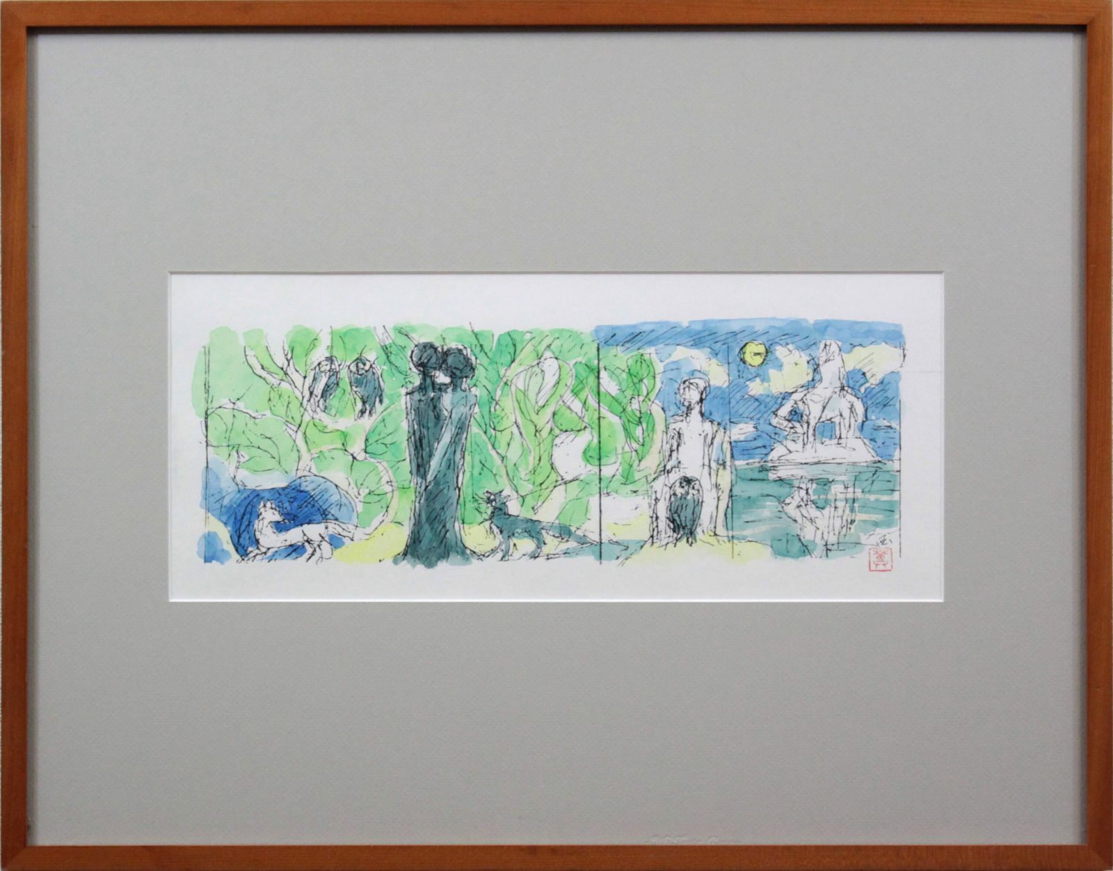 代田恒夫『アイリス』油彩画 絵画 - 北海道画廊（☆ 林 昭子