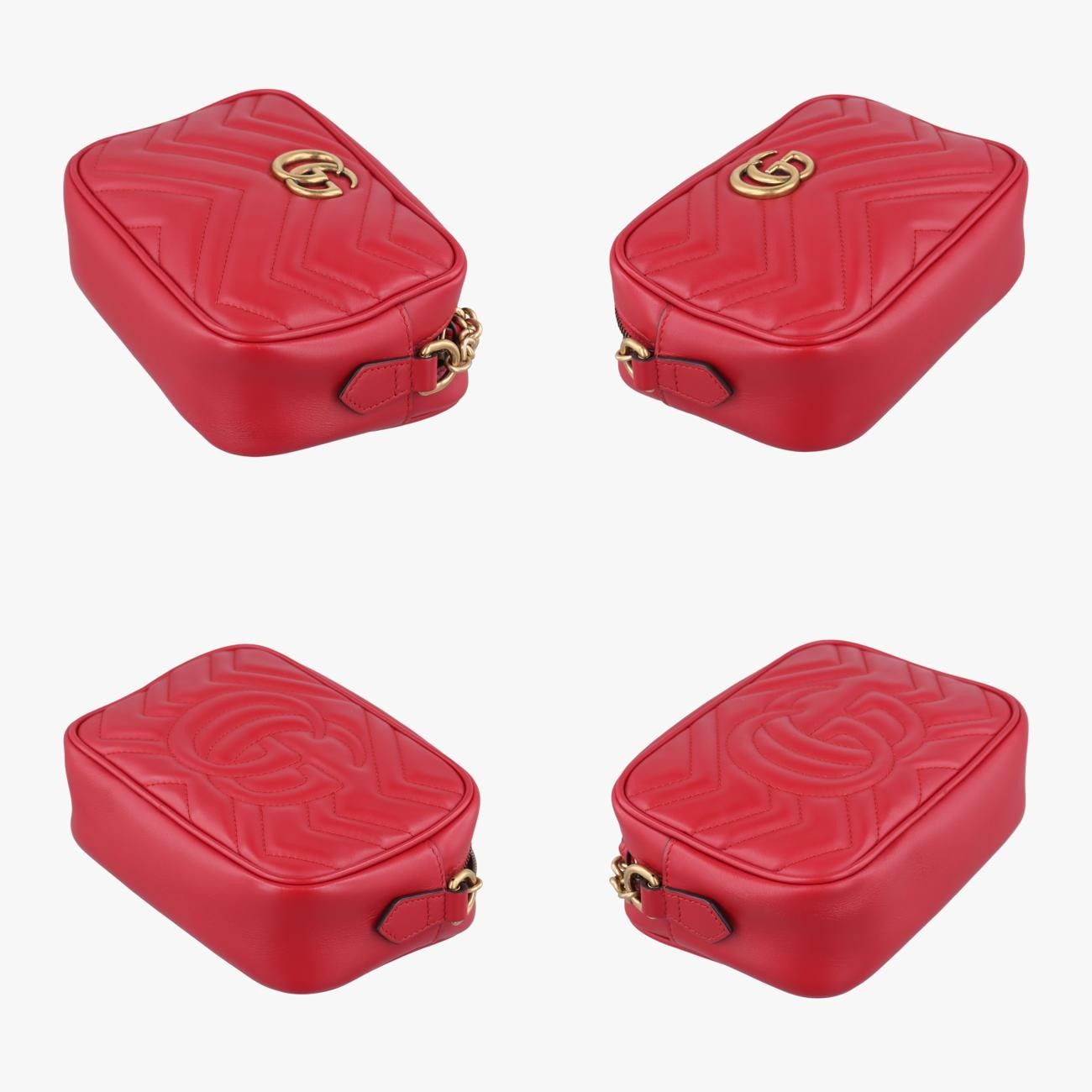 グッチGucciGGマーモントレッドレザー448065H028402128