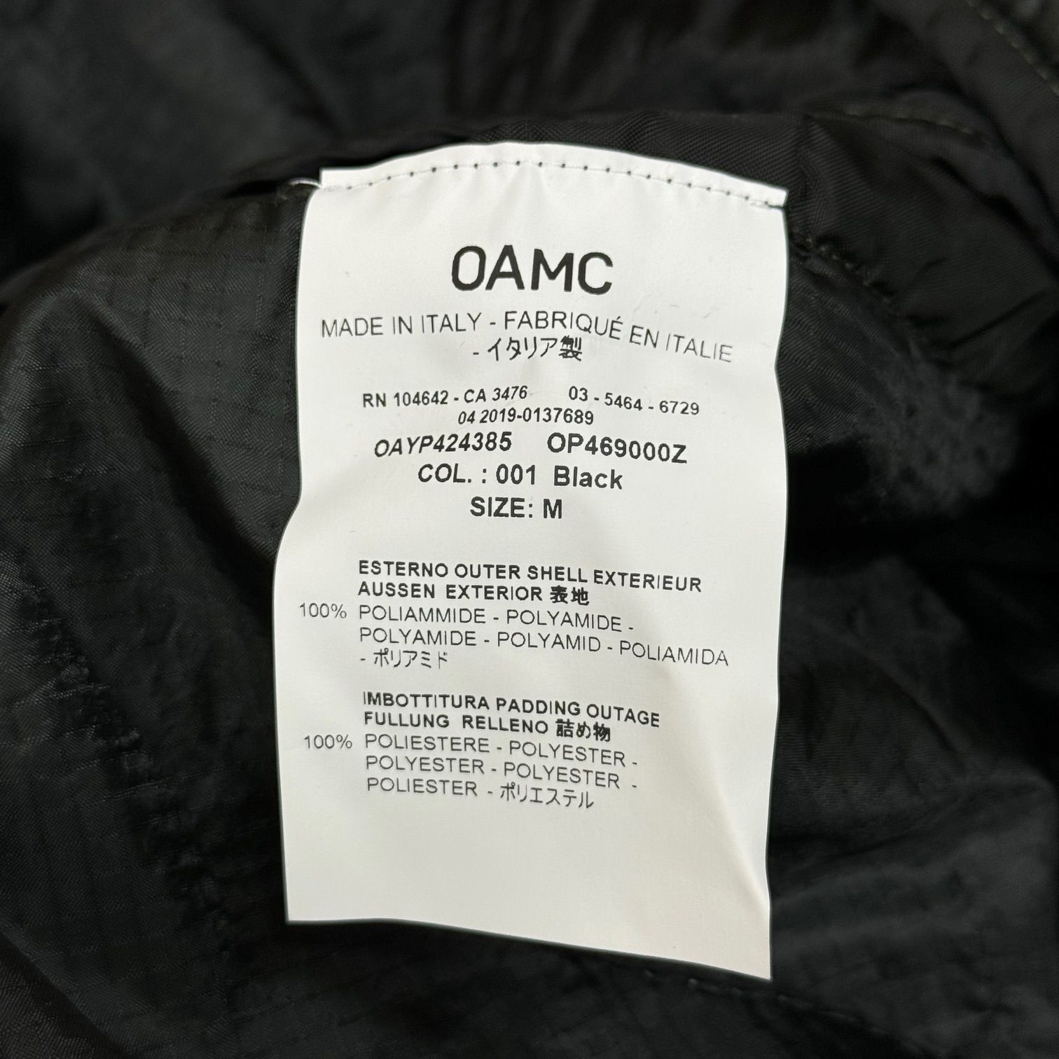 SUPREME × OAMC 19AW PEACEMAKER LINEAR JACKET プリント ライナー 