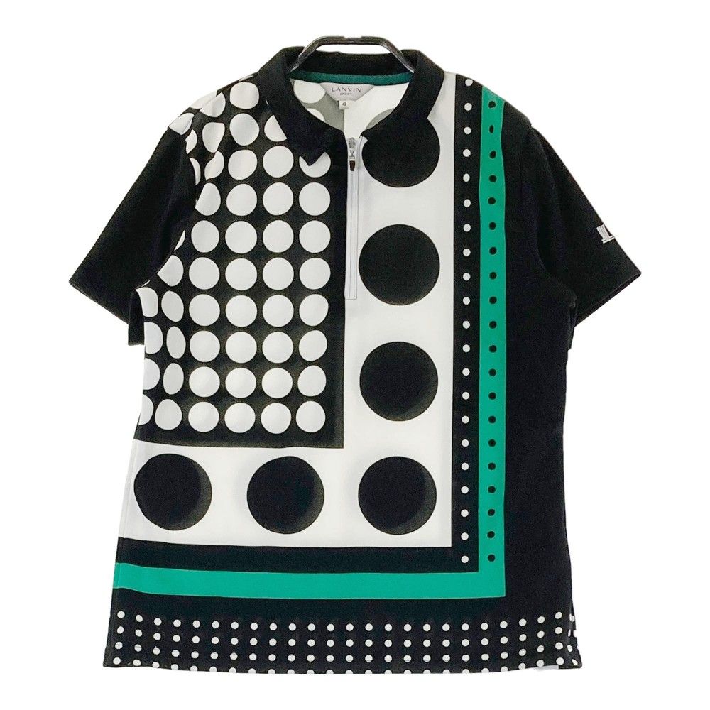 サイズ：42 LANVIN SPORT ランバン スポール ハーフジップ 半袖