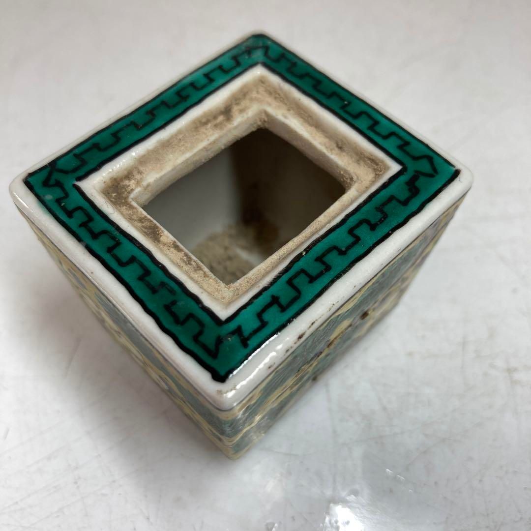 吉田屋　青九谷　獅子香炉　高さ7.5㎝　東Y5-0616① 吉田屋 青九谷 獅子香炉 高さ7.5㎝ 東Y5-0616① - メルカリ