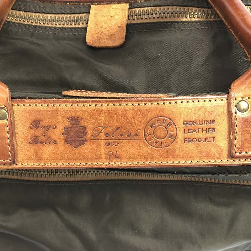 【美品】フェリージ P4 ボストンバッグ レザー ナイロン ショルダー付 カーキ 2025年最新】felisi P4の人気アイテム - メルカリ