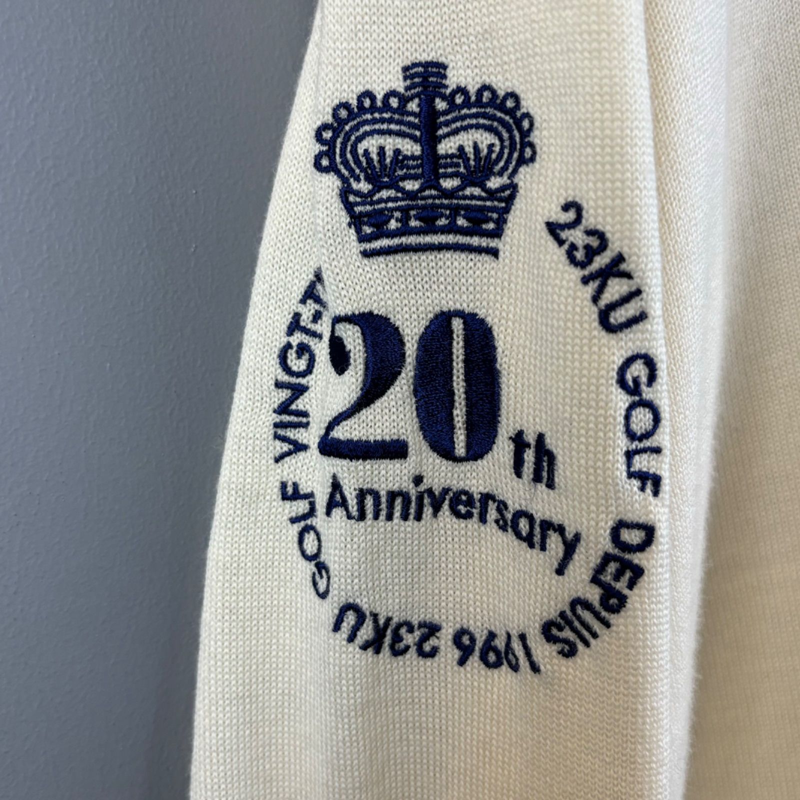 美品 23区 GOLF 20th Anniversary 20周年記念 Vネック ニット
