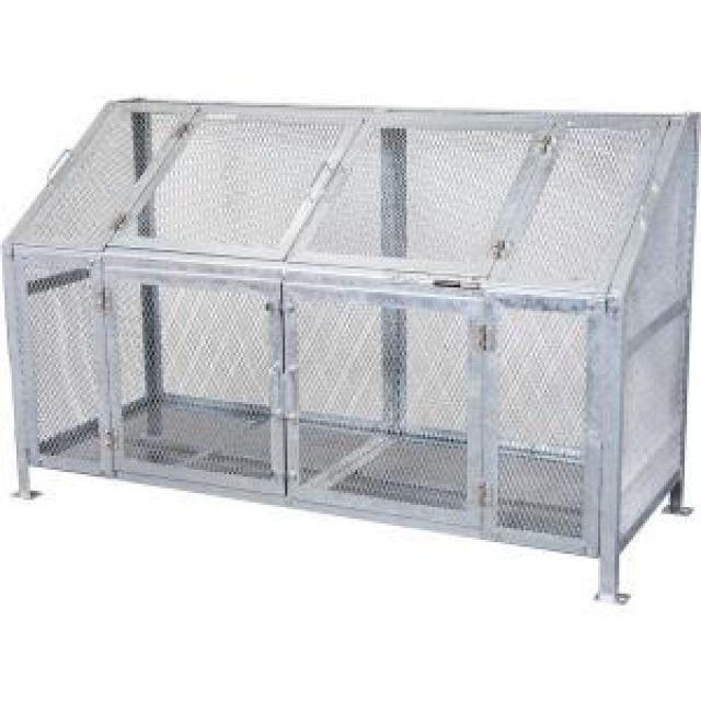 グリーンライフ メッシュごみ収集庫 組立式 KDB-1800N W1850×D760×H1120ｍｍ 大型 ゴミ収集 ゴミステーション 屋外