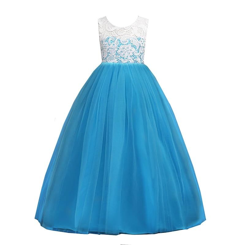 【新品】 AOIF 子供ドレス ロングドレス 女の子 ジュニア ピアノ 発表会 パーディー 演奏会 フォーマル 入園式 結婚式 ワンピース 120/130/140/150/160/170 (8色) 0