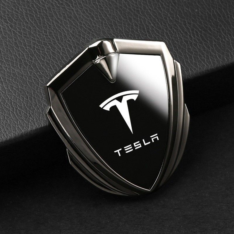 テスラ TESLA ステッカー 車ロゴ 車用 エンブレム 鏡面 3D立体 金属製 デカール 防水 両面テープ付き 2枚入り ☆深錆色/ブラック -  メルカリ