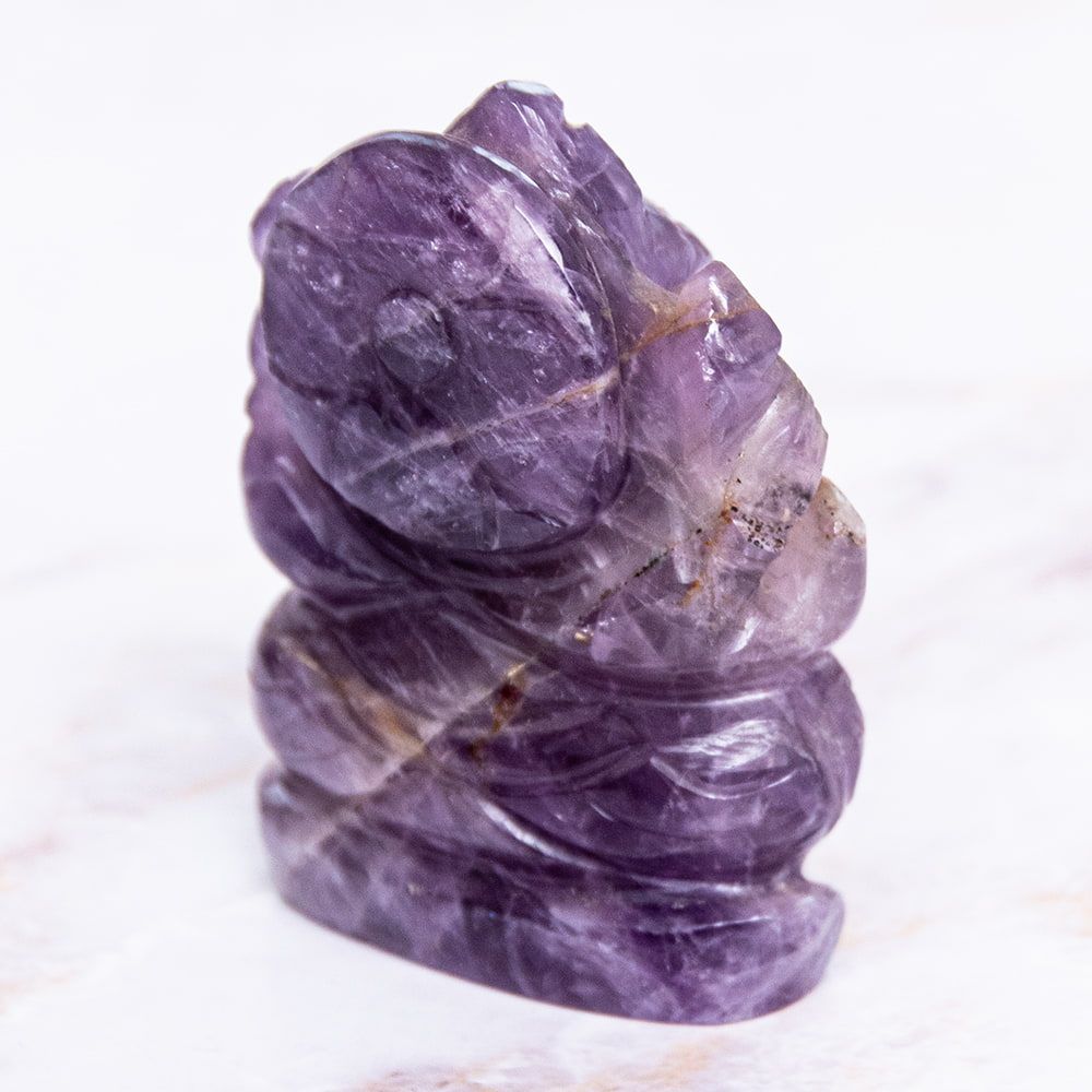 一点物・天然石】手彫りのジャームニー・ラトナ・ガネーシャ